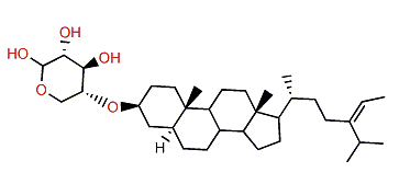 (24Z)-24-Ethyl-5a-cholest-24(28)-en-3b-ol 3-O-b-D-xylopyranoside